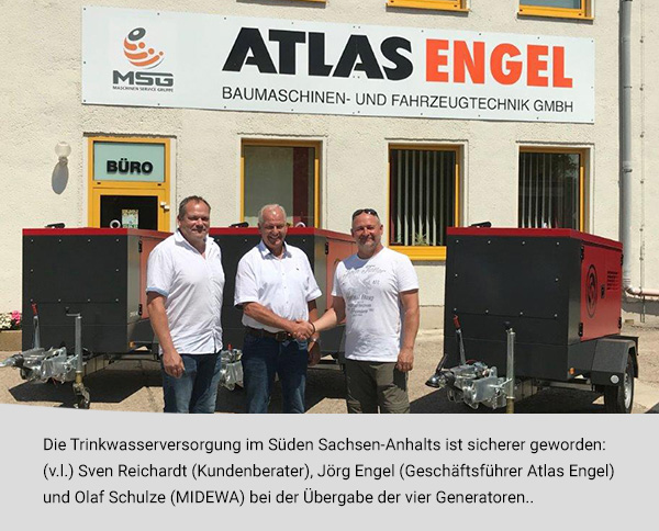 Atlas-Engel Vier Generatoren für die Versorgungssicherheit