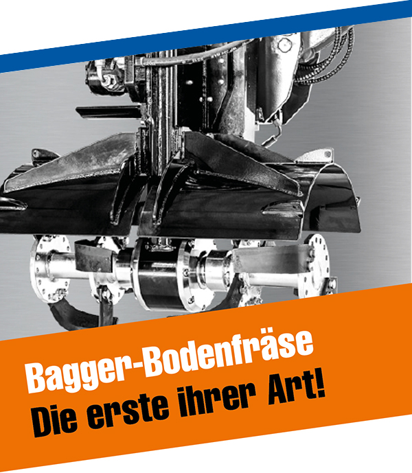 Bagger-Bodenfräse