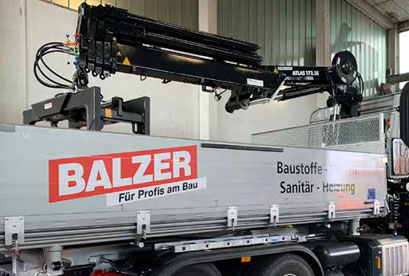 ATLAS 172.3E Ladekrane für die Firma Balzer
