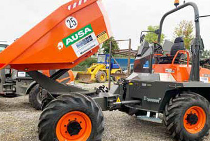 AUSA-Dumper und WEYCOR Radlader