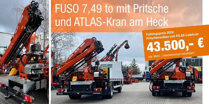 FUSO-ATLAS-Kran-Fahrzeuge Angebot